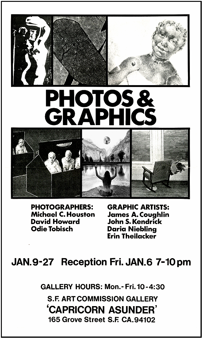 David Howard Photography San Francisco Art Commission Gallery Photography Exhibition Poster