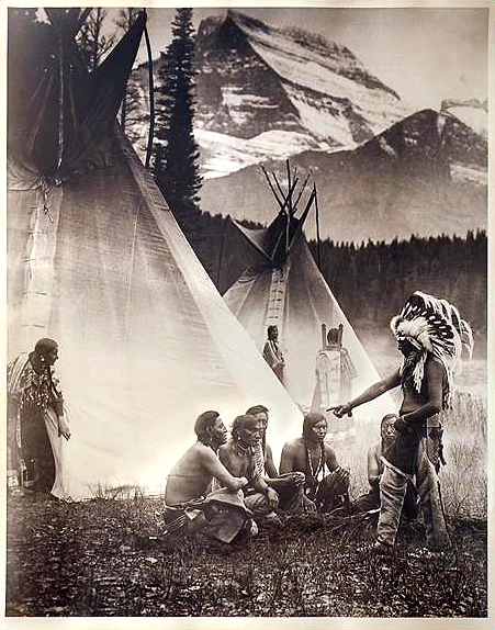 Roland Reed The Council Blackfoot David Howard Tribal Art