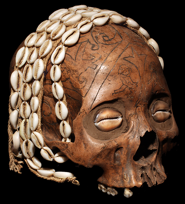 Dayak Human Triphy Head Hunting Skull David Howard Tribal Art