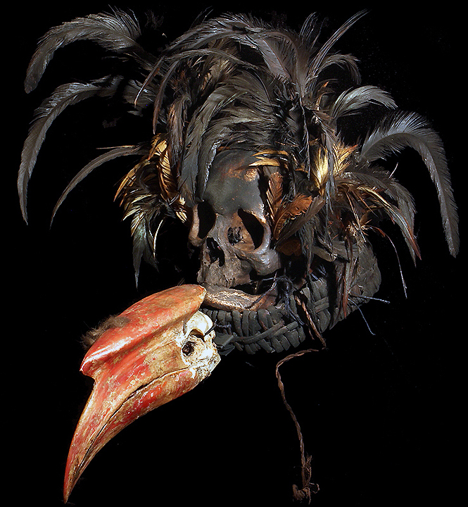 Ifugao Human Trophy Skull Headdress David Howard Tribal Art