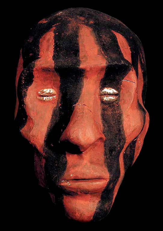 VANUATU OVER MODELED HUMAN SKULL DAVID HOWARD TRIBAL ART
