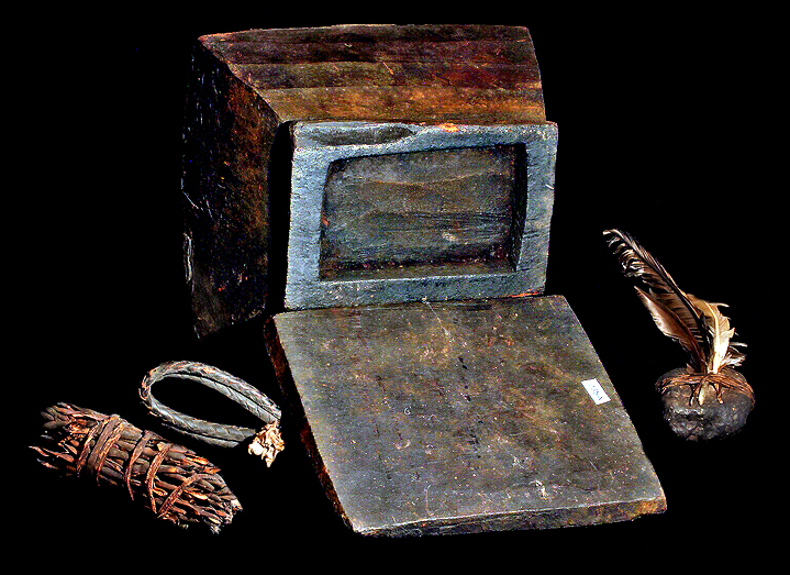 Punanham box Sacrificial Contents David Howard Tribal Art