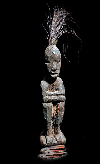 Bulul Figure on Ifugao Boar Tusk Arm Band David Howard Tribal Art