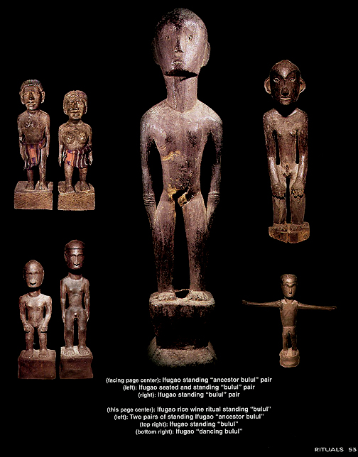 THE LAST FILIPINO HEAD HUNTERS BOOK PAGE 53 BULUL STATUE EXAMPLES