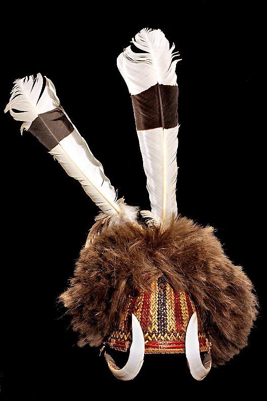 Naga Warriors Ceremonial Boar Tusk Headdress David Howard Tribal Art