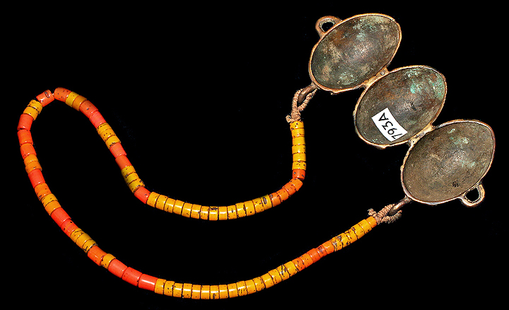 Naga Brass Head Count Ceremonial Necklace David Howard Tribal Art