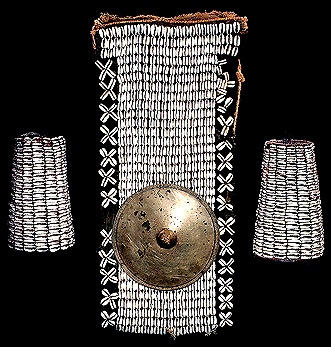 Naga Loin Cloth Matching Cowry Shell Bracelet Pair David Howard Tribal Art
