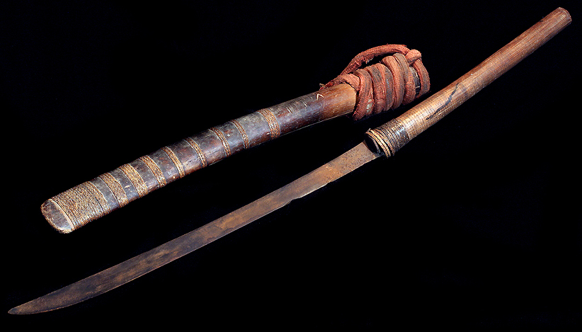 Hill Tribe Sword and Sheath David Howard Tribal Art